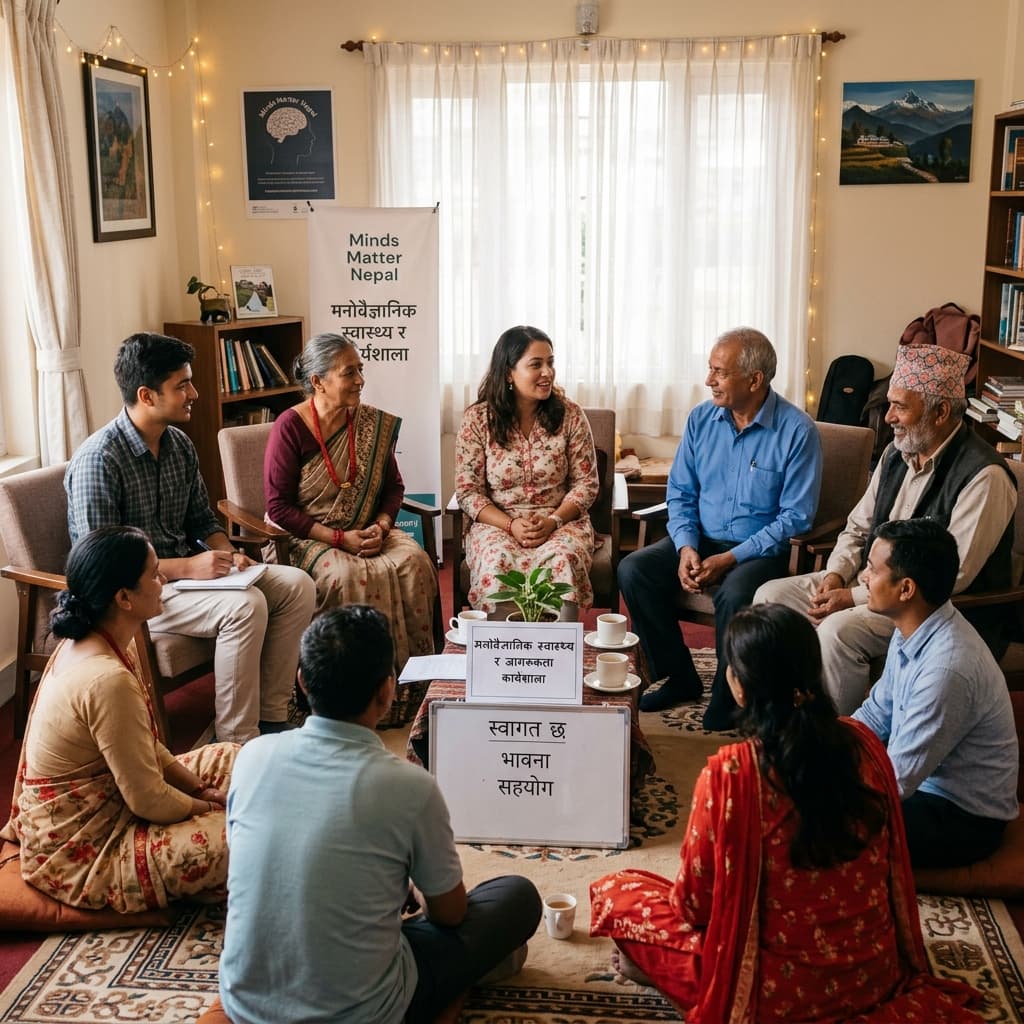 Community mental health workshop with Nepali participants